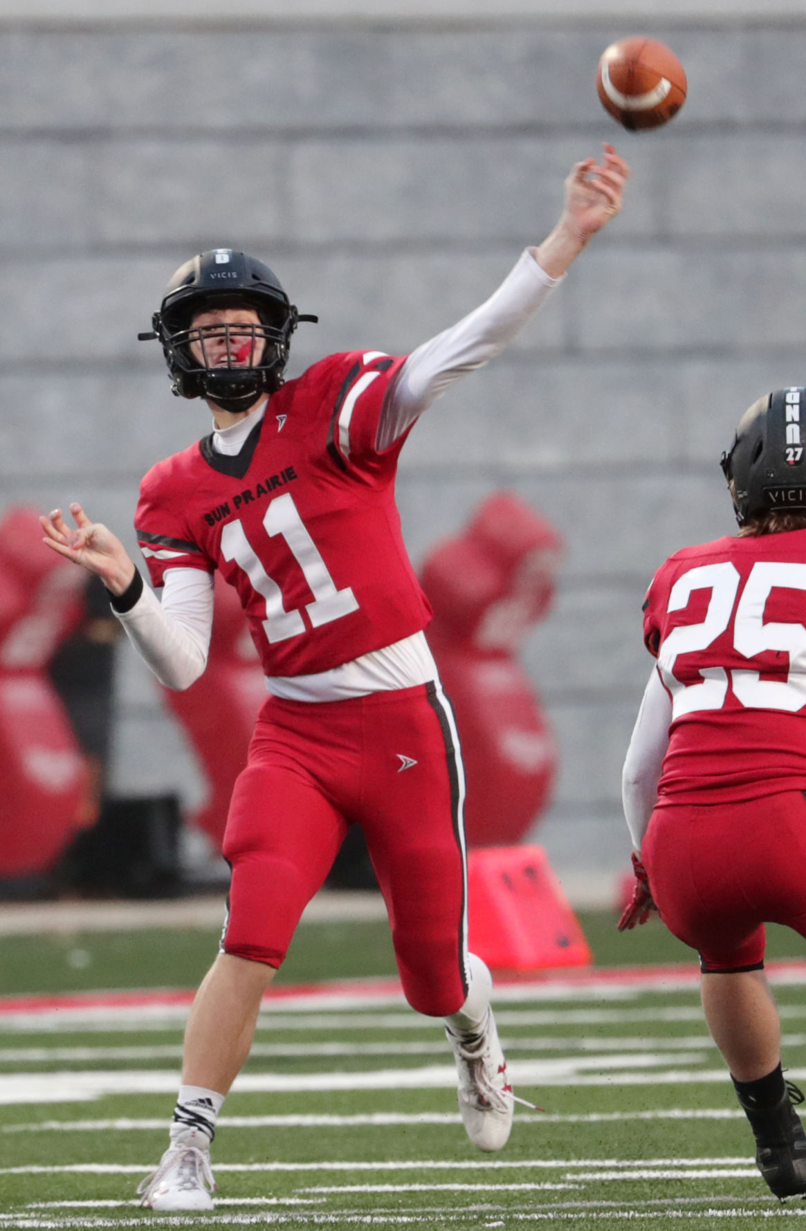 Prep football photo: Sun Prairie quarterback Brady Stevens